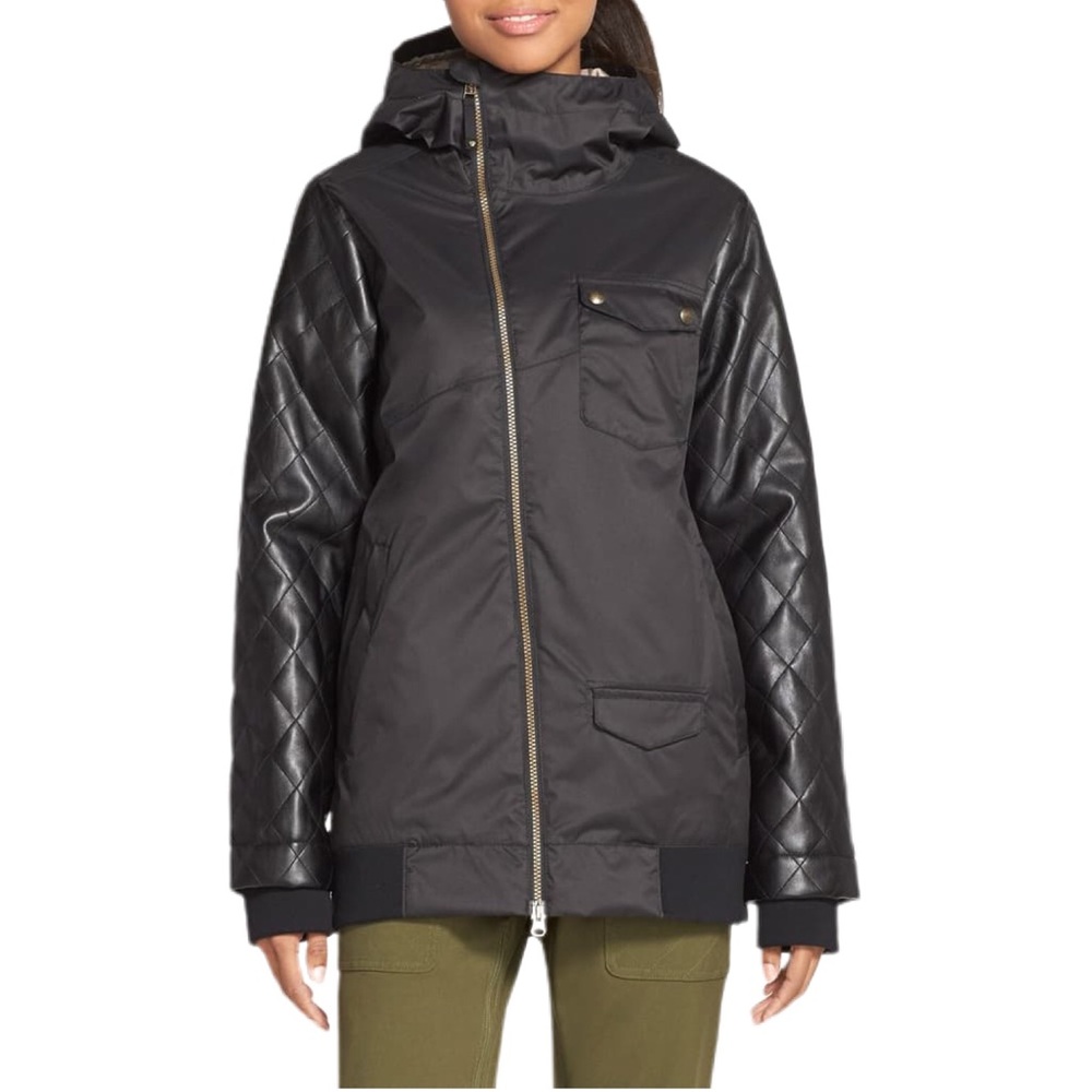 BURTON TWC Maverick Leather 10K Snowboard Jacket M